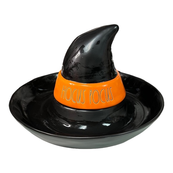 Rae Dunn "HOCUS POCUS" Serving Platter Witch Hat - Picture 1 of 1